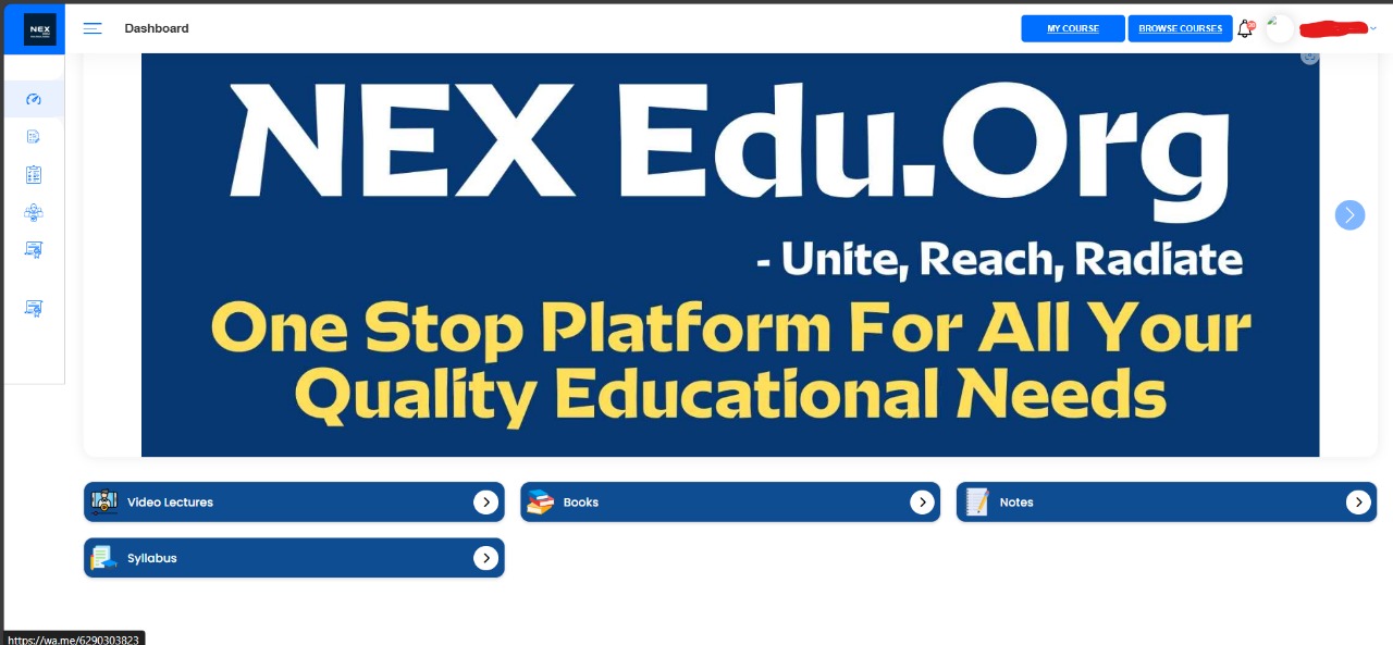 NEX Edu.Org Platform Screenshot