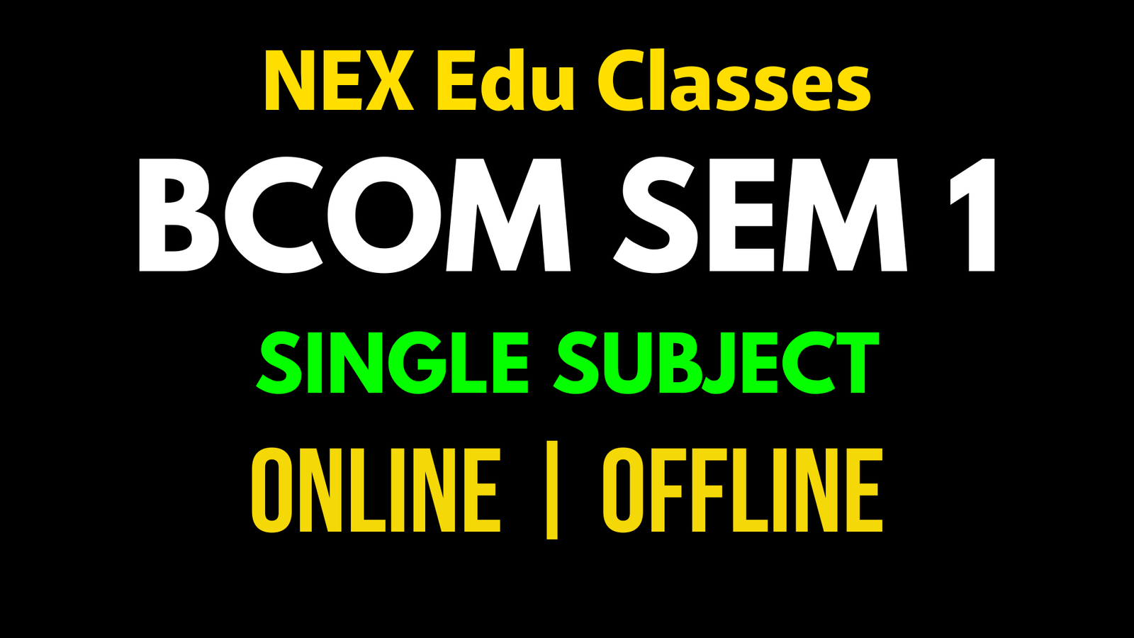 Sem 1 CCF Single Subject | BCom | Calcutta University