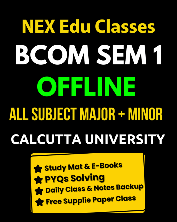 Sem 1 CCF Offline | BCom Calcutta University