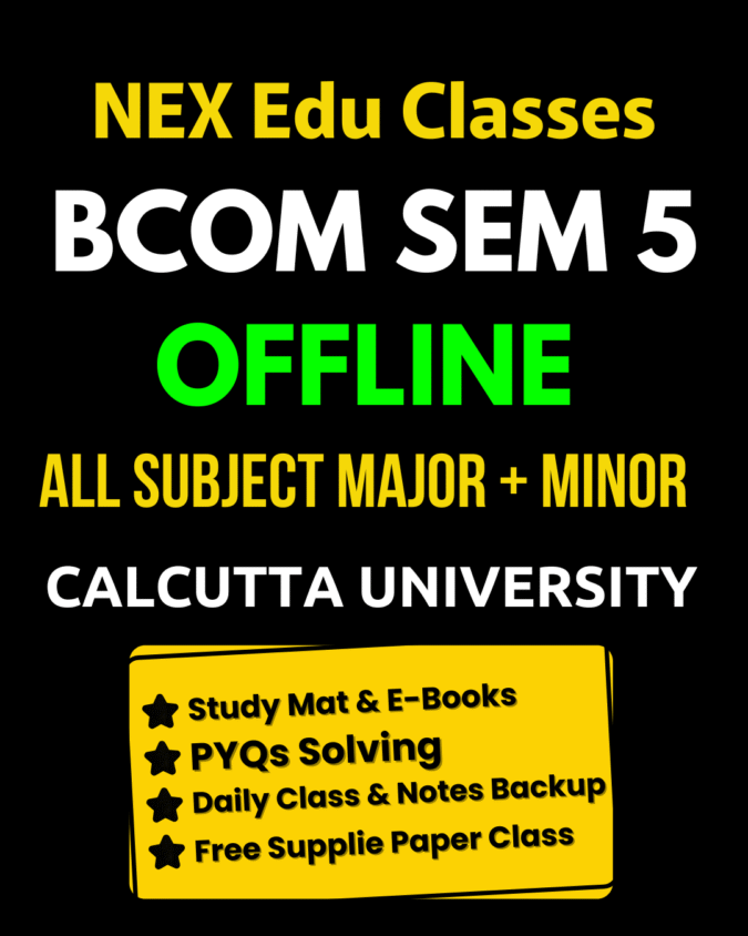 Sem 5 CCF Offline | BCom Calcutta University