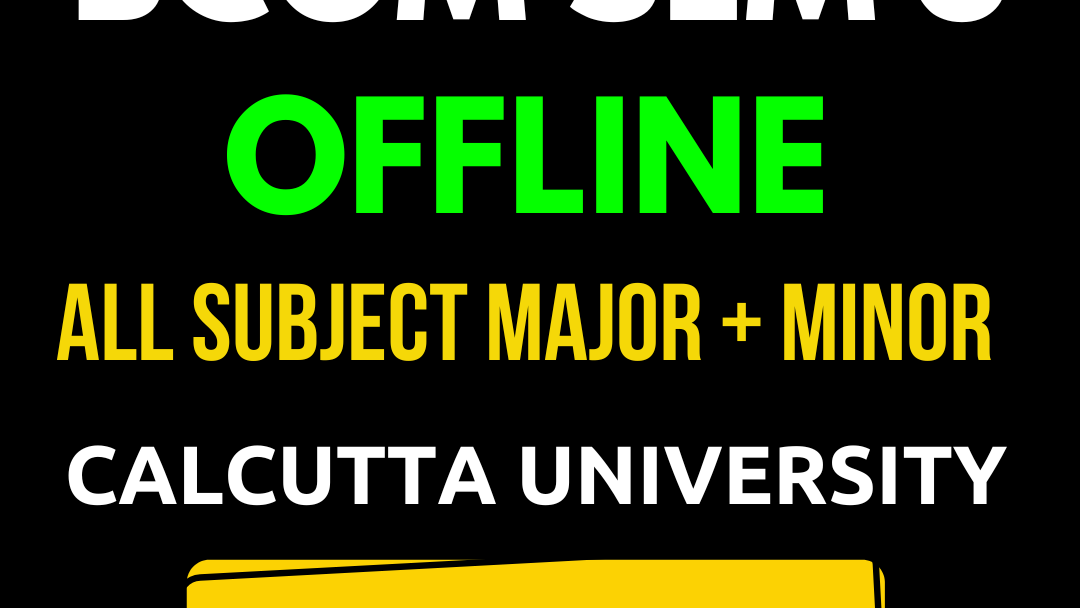 Sem 3 CCF Offline | BCom Calcutta University