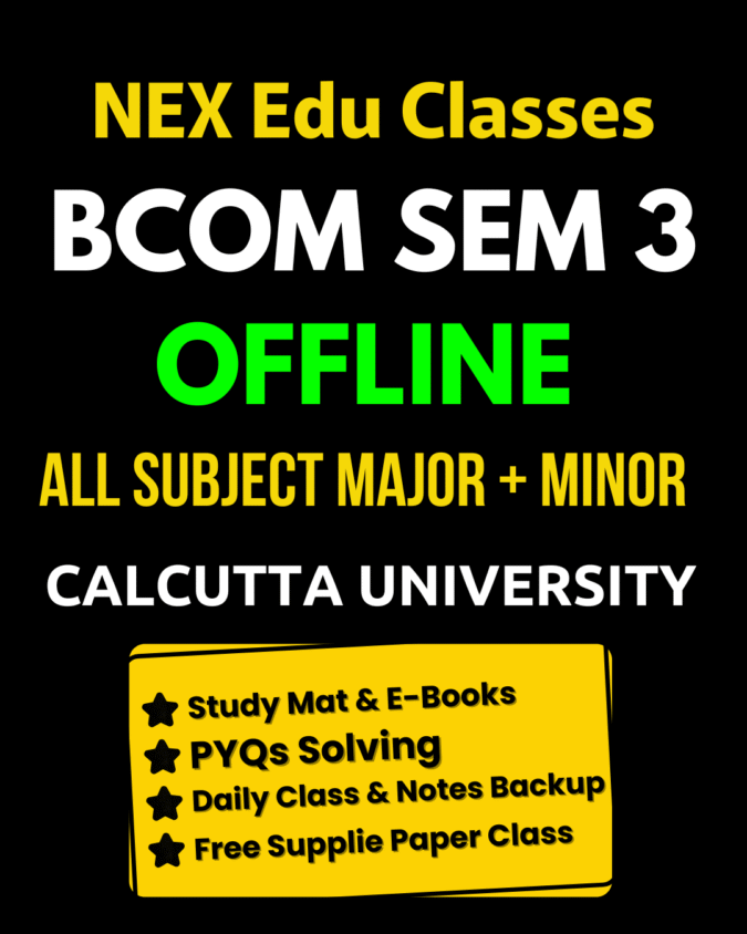 Sem 3 CCF Offline | BCom Calcutta University