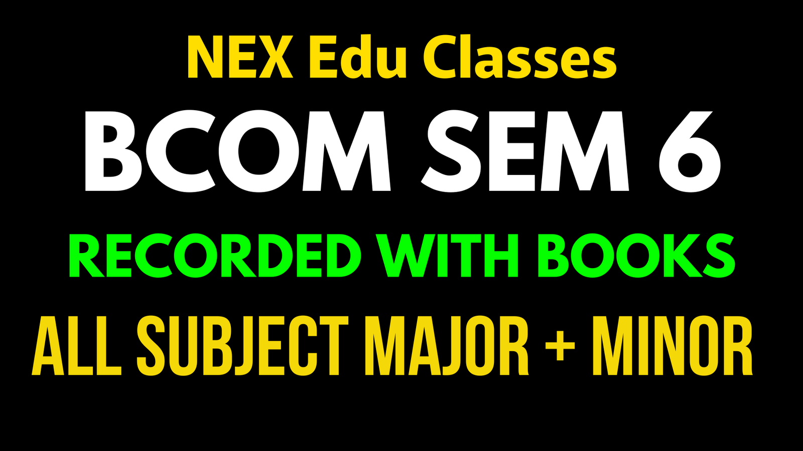 Sem 6 bcom calcuta university syllabus